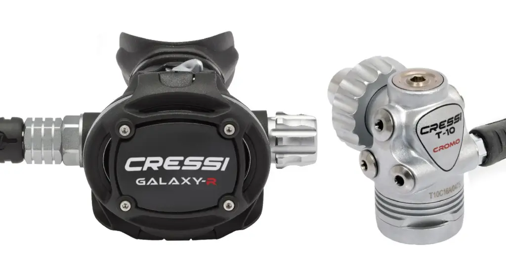 Cressi T10-SC Cromo con Galaxy-R