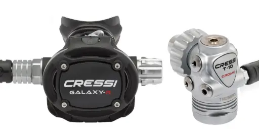 Cressi T10-SC Cromo con Galaxy-R